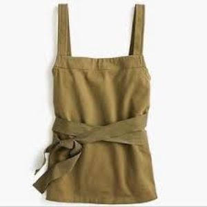 J. Crew Apron Tank in Olive Size S